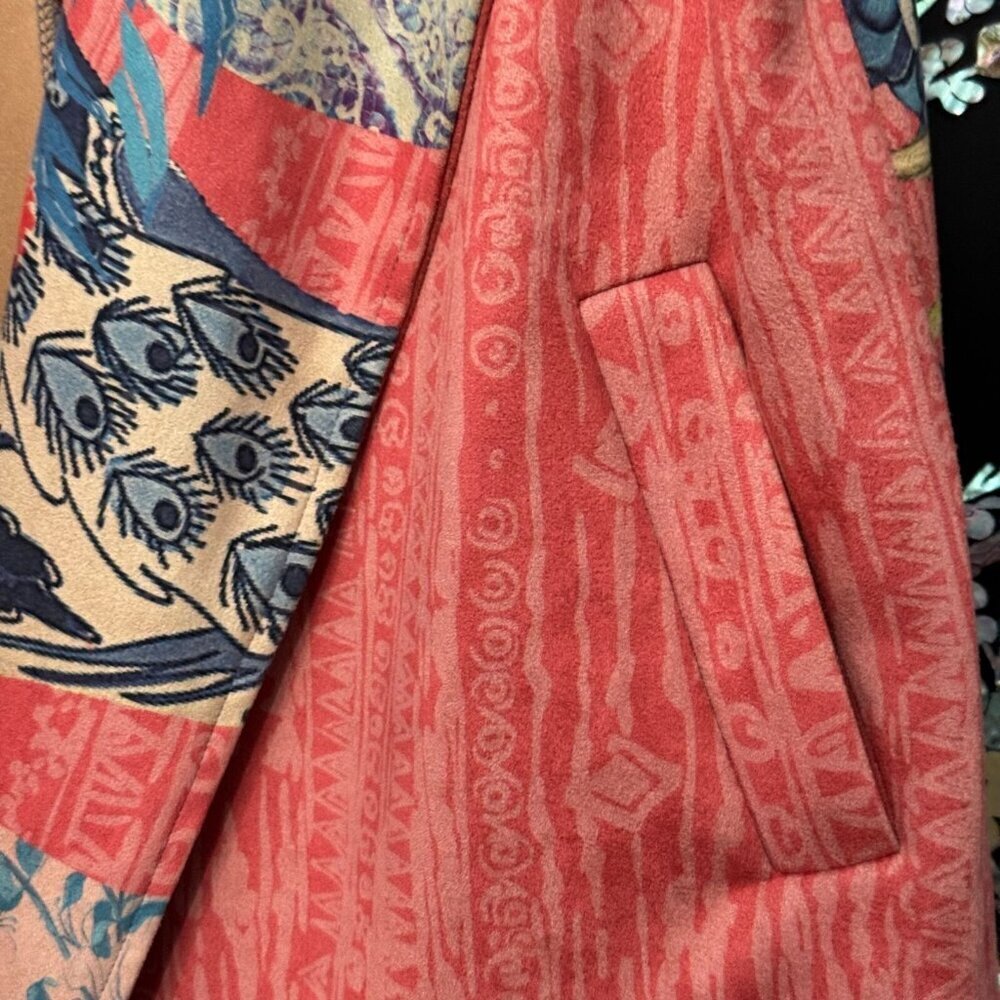 Feratelli Sleeveless Patchwork Vest Multicolor Fl… - image 6